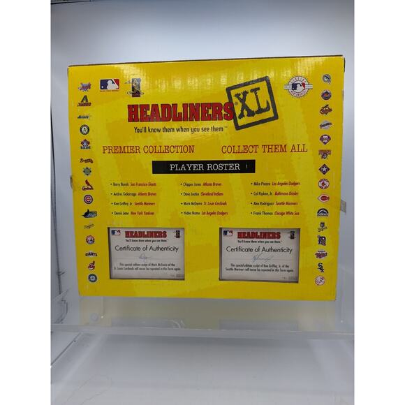 Home Run Headliners XL NIB 1998 Vintage Ken Griffey Jr Mark McGwire - Picture 8 of 11